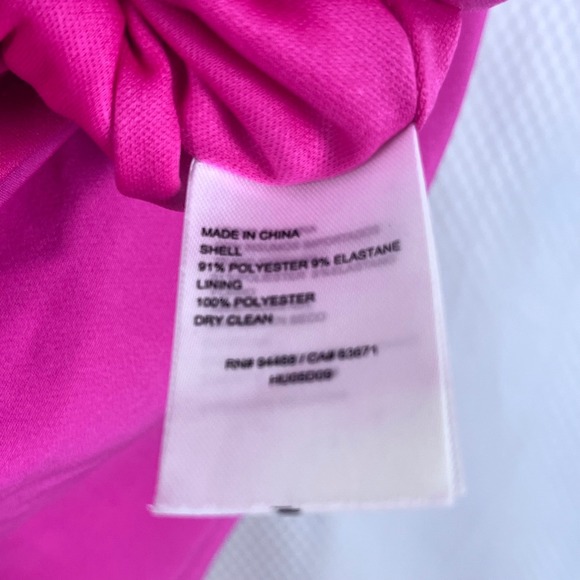 NWT: Laundry by Shelli Segal Pink Ruffle Hem Midi Dress Side Slit Size 6 (G643) - Picture 9 of 9